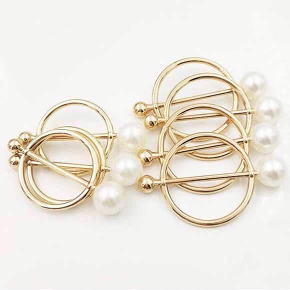 (3PCS $18) Simple classic round pearls Scarf ring. - Picture 11 of 13